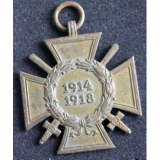 ALLEMAGNE :  médaille de la croix de guerre allemande 1914 - 1918 en bronze