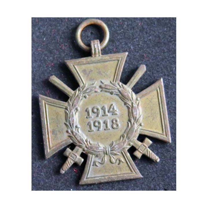 ALLEMAGNE :  médaille de la croix de guerre allemande 1914 - 1918 en bronze
