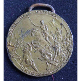 medaglia comemorativa 1915 guerra italo austriaca trento triste italia