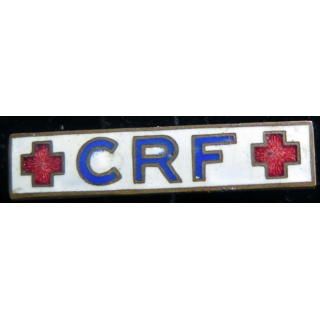 BARRETTE : barrette émaillée de la croix rouge française en émail