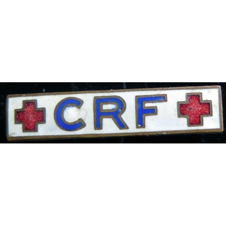 BARRETTE : barrette émaillée de la croix rouge française en émail