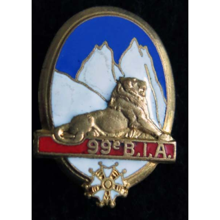 99° BIA : 99° bataillon d’infanterie alpine Drago Paris H. 285 en émail  