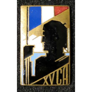 XV° CA : XV° corps d'armée Drago Béranger déposé en émail, fond doré attache cassée