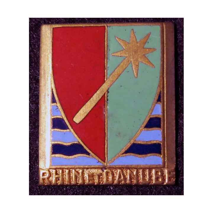 1° Armée : 1° armée française Rhin et Danube Drago Béranger en émail