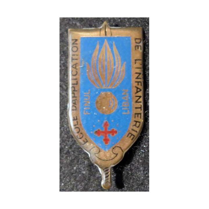 Ecole d’application de l’infanterie marquage Liban FINUL de fabrication locale