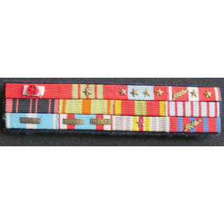 Barrette 12 décorations Colonel K. Chef de Corps 2° REI 1965 - 1967 