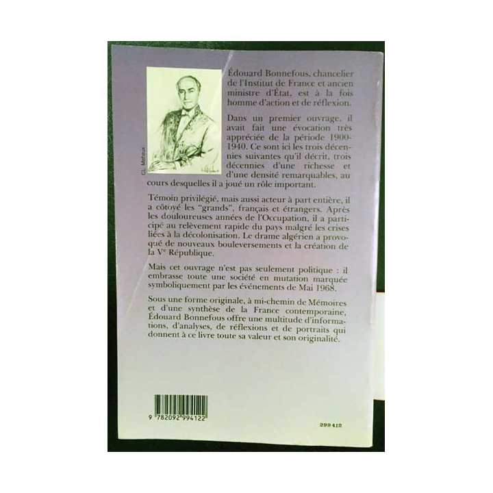 1. Avant l'oubli - La vie de 1940 à 1970 de Édouard Bonnefous aux éditions Nathan