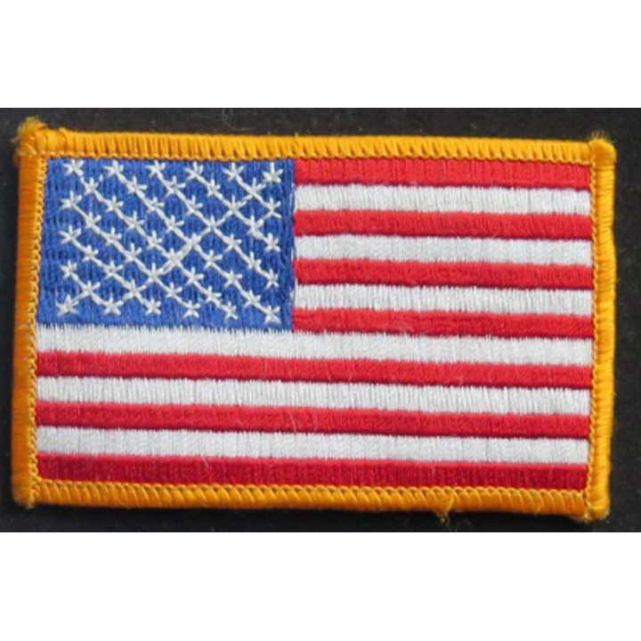 US PATCH : insigne tissu des Etats Unis d'Amérique de dimension 8,7 x 5,5 cm