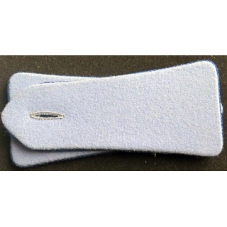 MILITARIA : paire d'épaulettes de soldat fond gris à liseret bleu