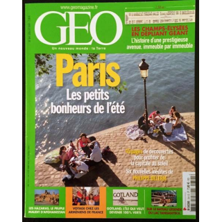 1. Magazine Géo n°341 Juillet 2007 - Les petits bonheurs de l'été