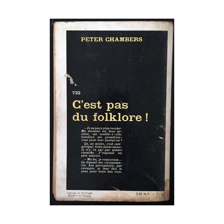 1. C'est pas du folklore ! de Peter Chambers aux éditions Gallimard