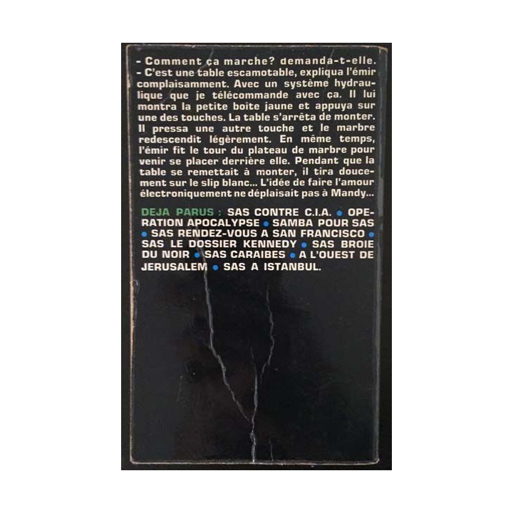 1. SAS A l'ouest de Jérusalem de Gérard de Villiers aux éditions Plon