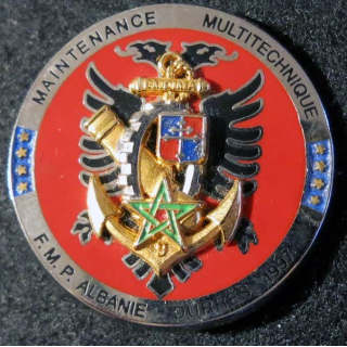 Bataillon du Matériel de la 9° DIMA de la Force Multinationale de Protection ALBANIE  Boussemart 