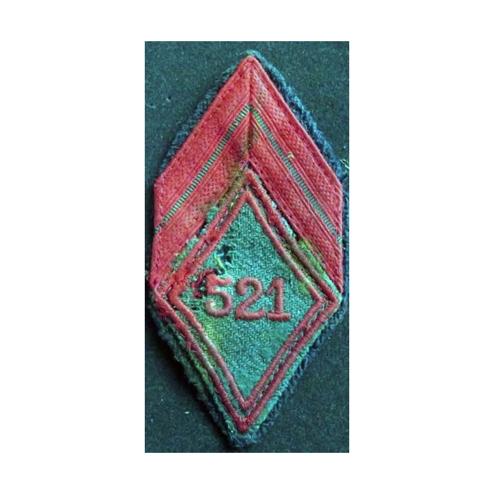 losange de bras modèle 45 de caporal du 521° régiment du train troupe