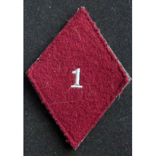 losange de bras modèle 45 : insigne tissu du 1° régiment médical troupe