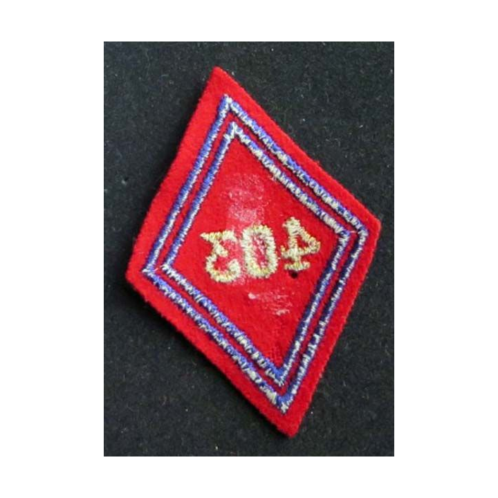 losange bras modèle 45 403° RAA régiment artillerie antiaérienne cadre