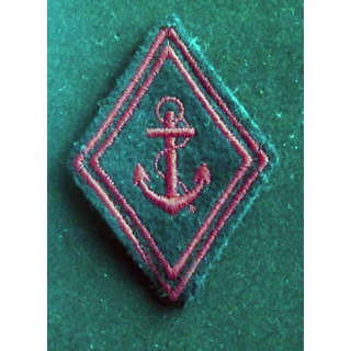 losange de bras modèle 45 : insigne tissu des troupes de marine troupe