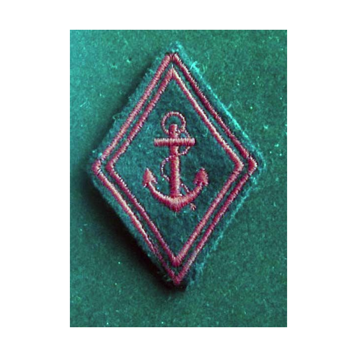 losange de bras modèle 45 : insigne tissu des troupes de marine troupe