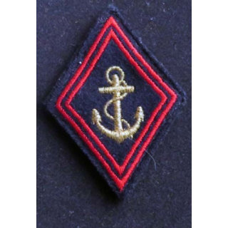 losange de bras modèle 45 : insigne tissu des troupes de marine cadre