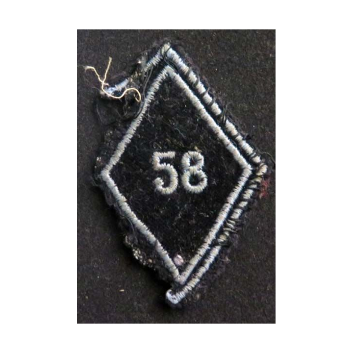 losange de bras modèle 45 tissu 58° régiment de transmission troupe