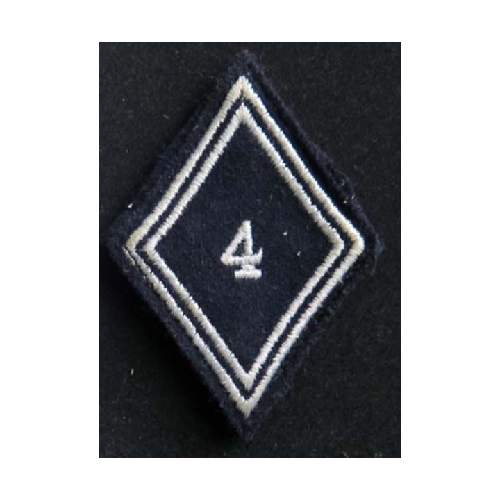 losange de bras modèle 45 : insigne tissu du 4° RD régiment de dragons