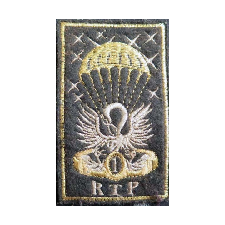 1° RTP : Insigne tissu du 1° régiment du train parachutiste 9,3 x 5,5 cm