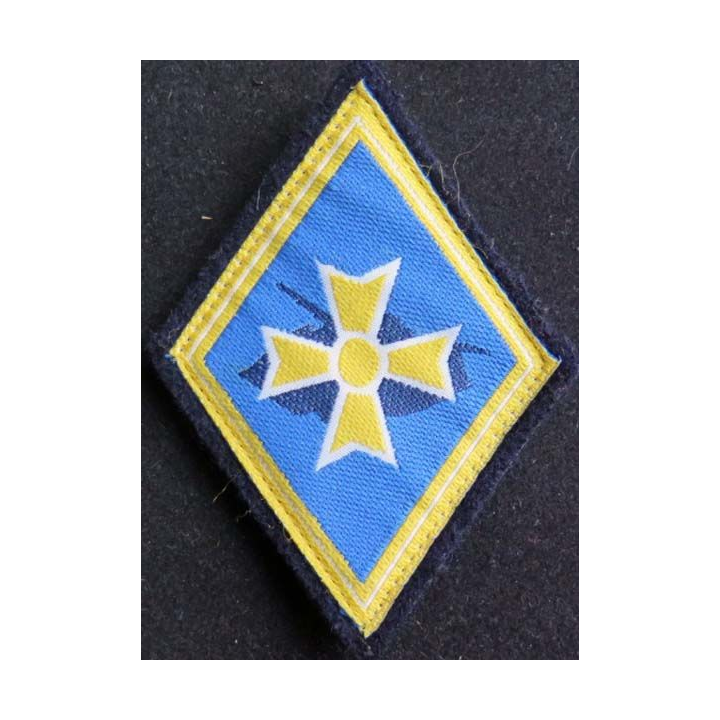 1° BB : insigne tissu de la 1° brigade blindée bleu roi