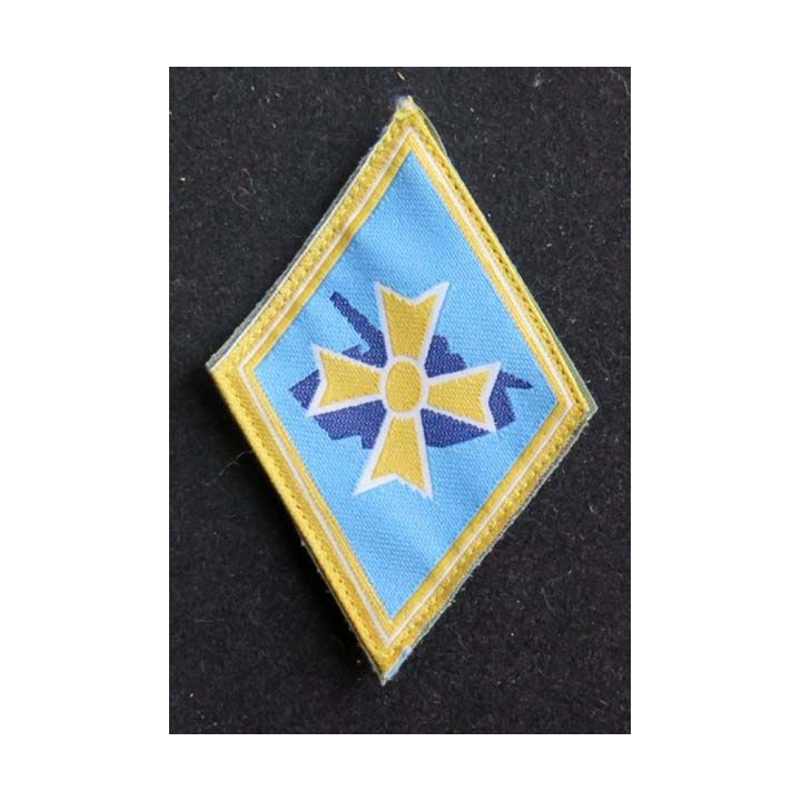 1° BB : insigne tissu de la 1° brigade blindée bleu clair
