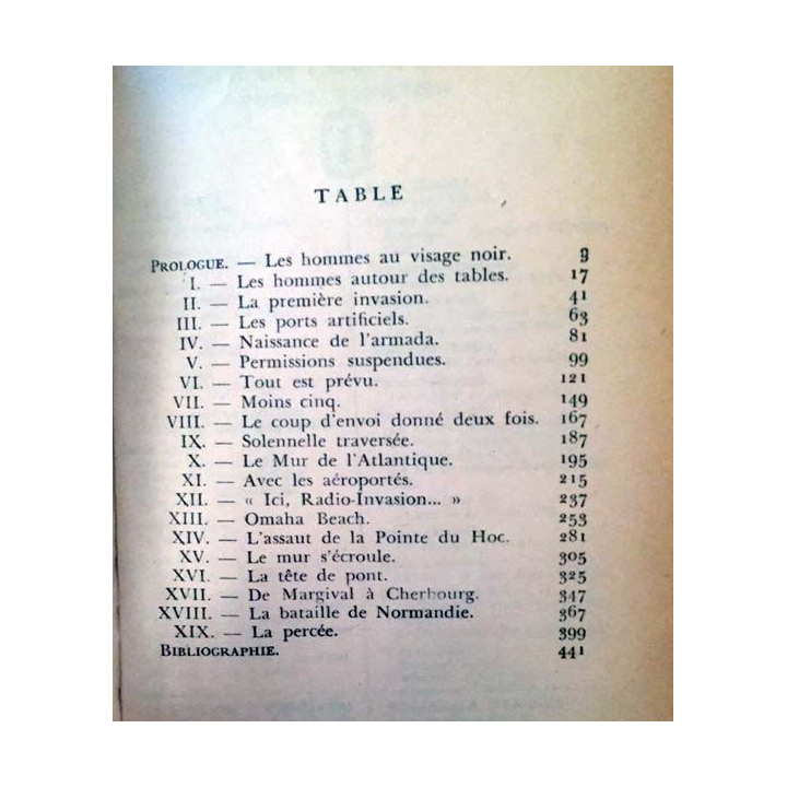1. Le débarquement de Georges Blond aux éditions Fayard