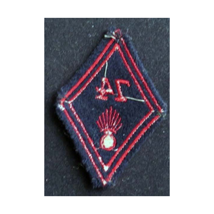 losange de bras modèle 45 : insigne tissu du 74° régiment d'Infanterie troupe