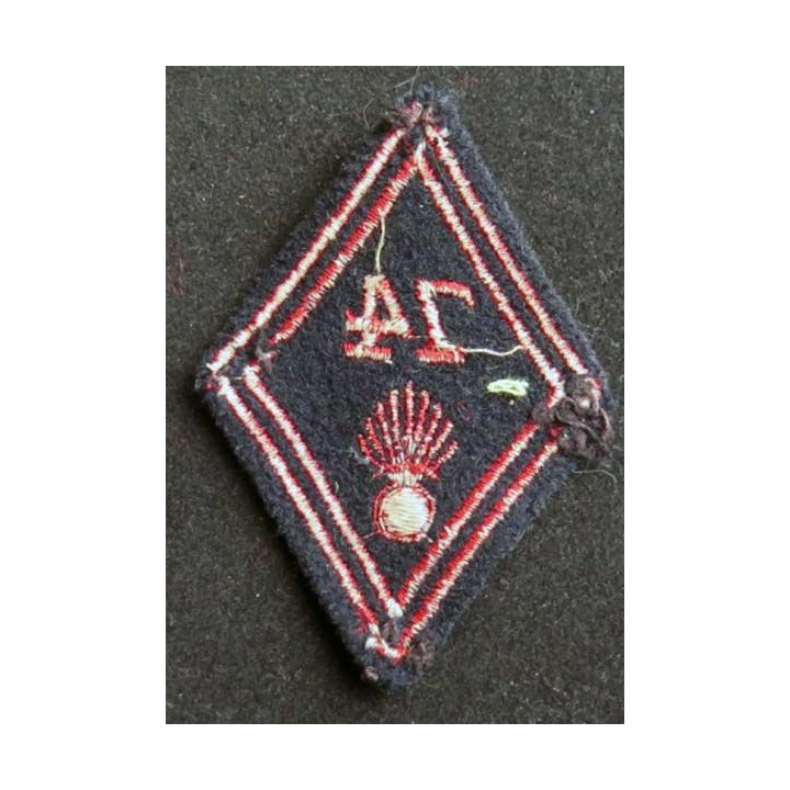 losange de bras modèle 45 : insigne tissu du 74° régiment d'Infanterie troupe