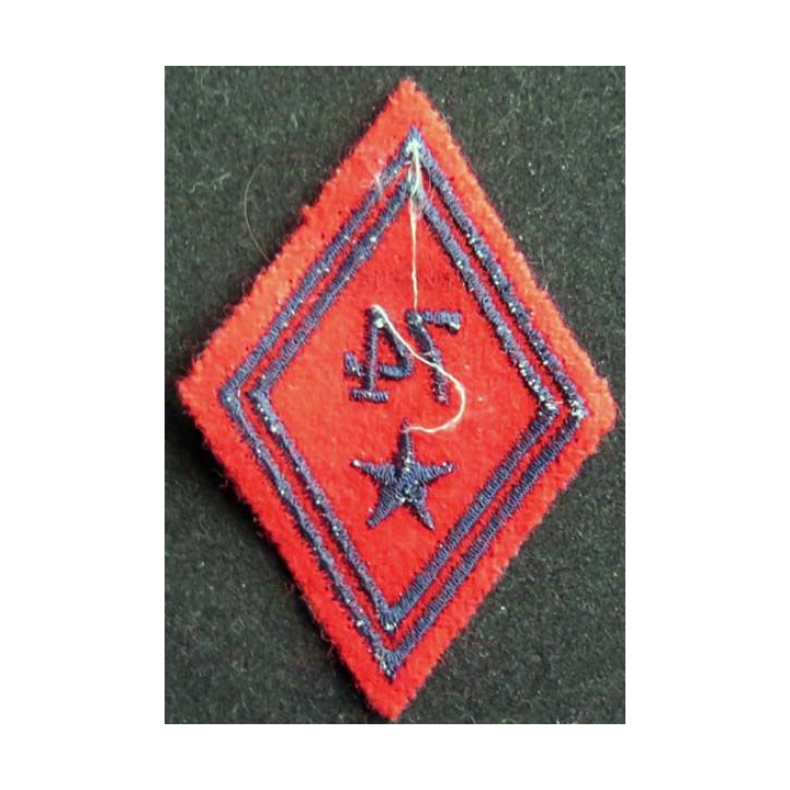 losange de bras modèle 45 : insigne tissu du 74° régiment d'artillerie troupe