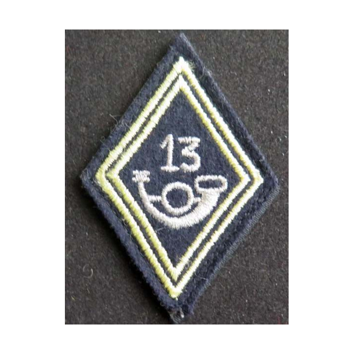 losange de bras modèle 45 : insigne tissu du 13° bataillon de chasseurs alpins cadre