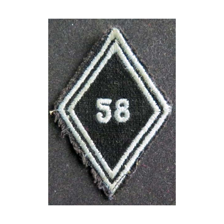 losange de bras modèle 45 du 58° régiment de transmissions troupe