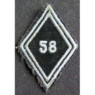 losange de bras modèle 45  58° régiment de transmissions troupe
