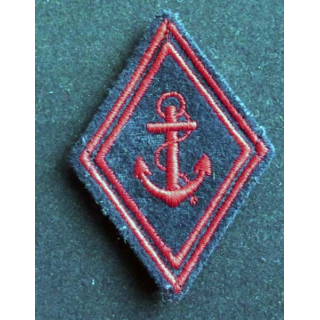 losange de bras modèle 45 : insigne tissu des troupes de marine troupe