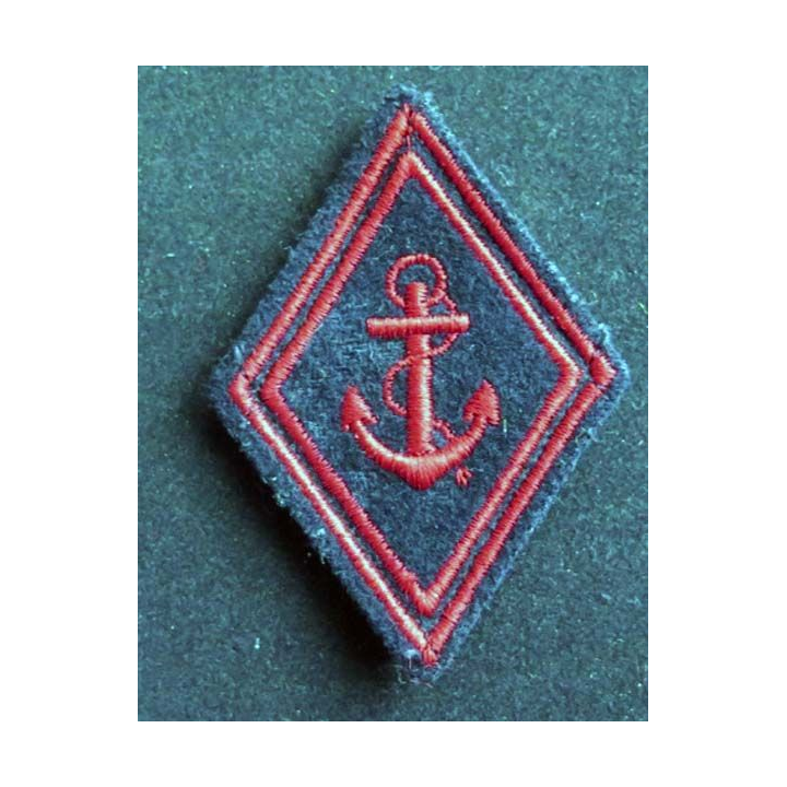 losange de bras modèle 45 : insigne tissu des troupes de marine troupe