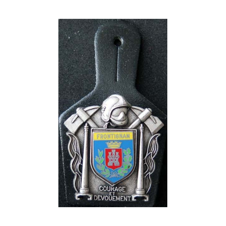 insigne métallique pompiers de Frontignan de fabrication Ballard