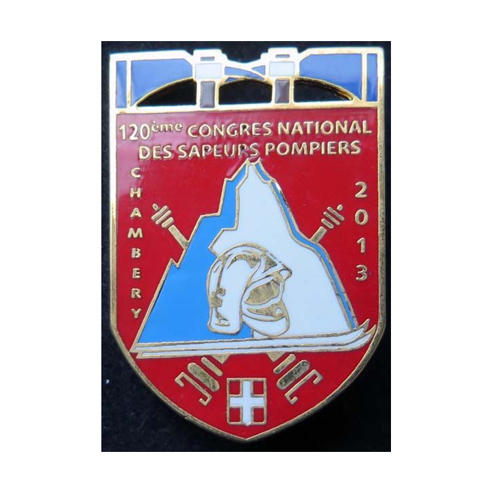 120° congrès national des sapeurs pompiers de Chambéry 2013 fond rouge