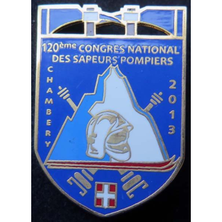 120° congrès national des sapeurs pompiers de Chambéry 2013 fond bleu