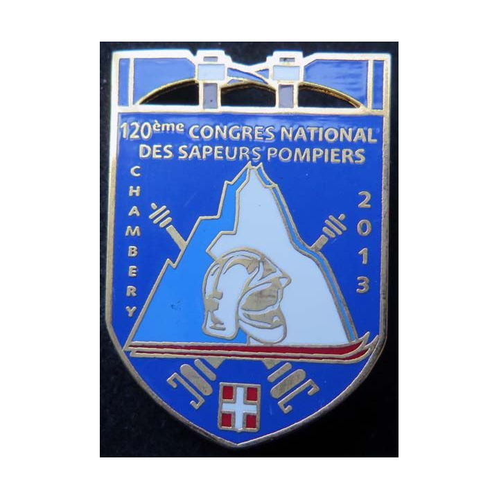 120° congrès national des sapeurs pompiers de Chambéry 2013 fond bleu