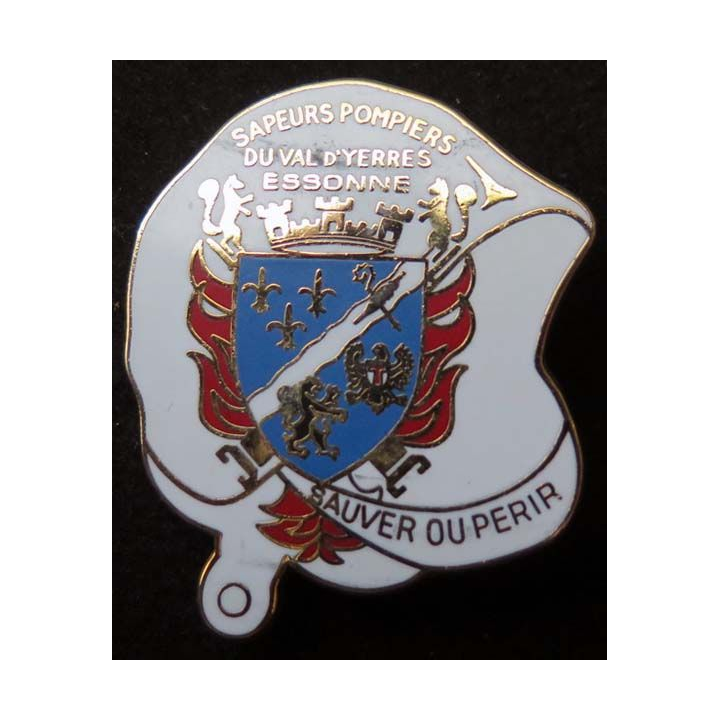 insigne métallique pompiers du Val d'Yerres Essonne Ballard