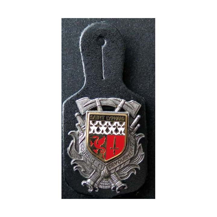 insigne métallique pompiers de Saint Lyphard de fabrication Ballard