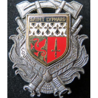 insigne métallique pompiers de Saint Lyphard de fabrication Ballard