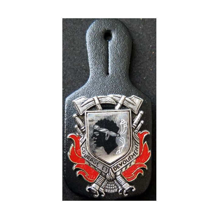 insigne métallique pompiers de Corse de fabrication Ballard