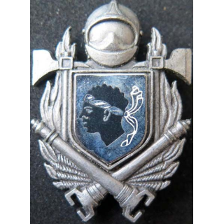insigne métallique pompiers de Corse de fabrication Ballard