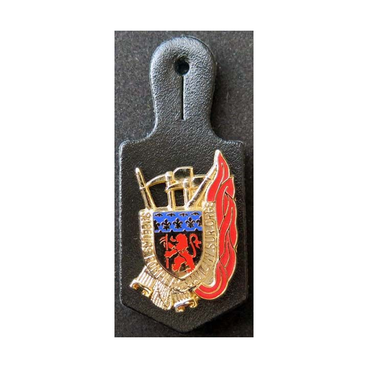 insigne métallique pompiers de Savigny sur Orge de fabrication Ballard