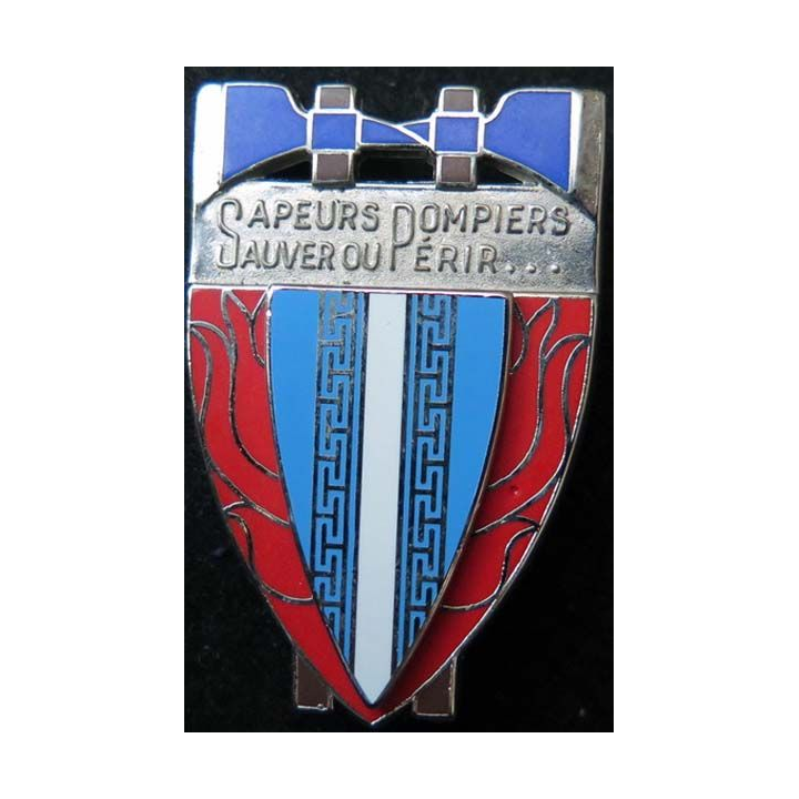 insigne métallique pompiers de la Haute Marne de fabrication Ballard
