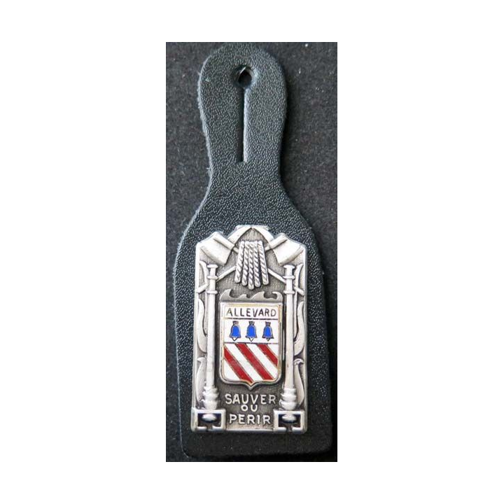 insigne métallique pompiers d'Allevard de fabrication Ballard