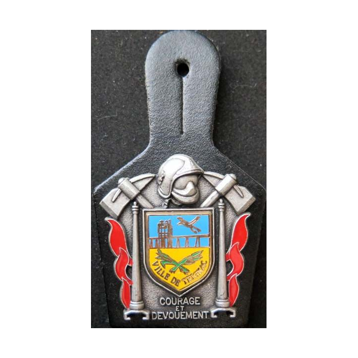 insigne métallique pompiers de Trignac de fabrication Ballard